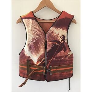 Vtg Stearns Buoyant Sans Souci Life Jacket Vest Flotation Device Adult Small 38"